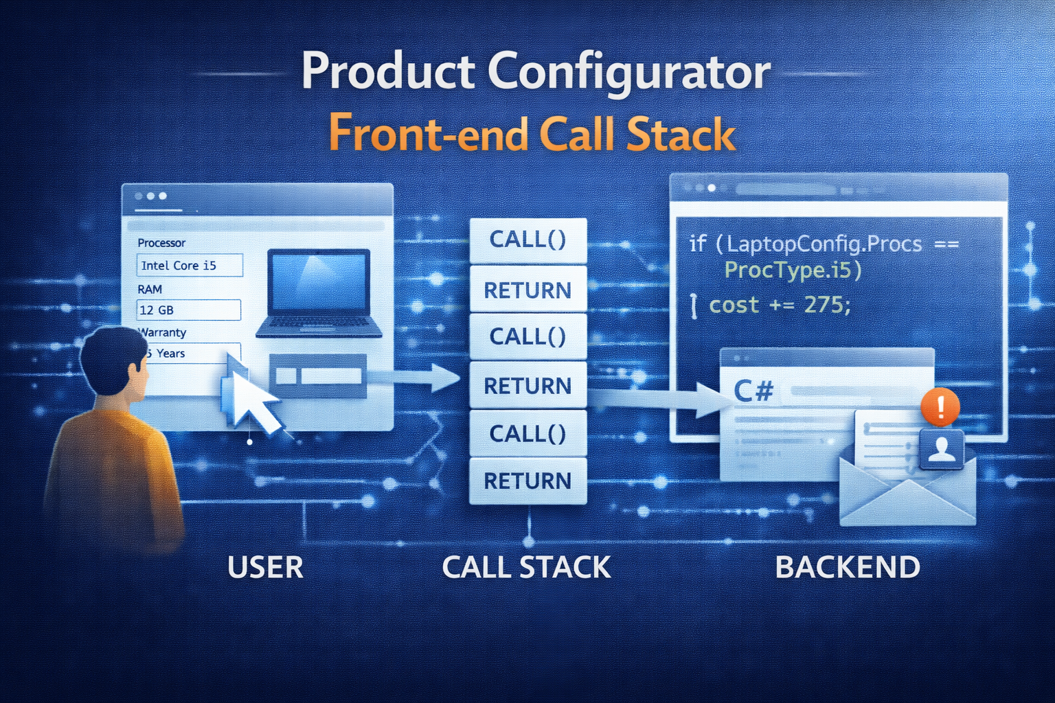 Product configurator – Front-end call stack