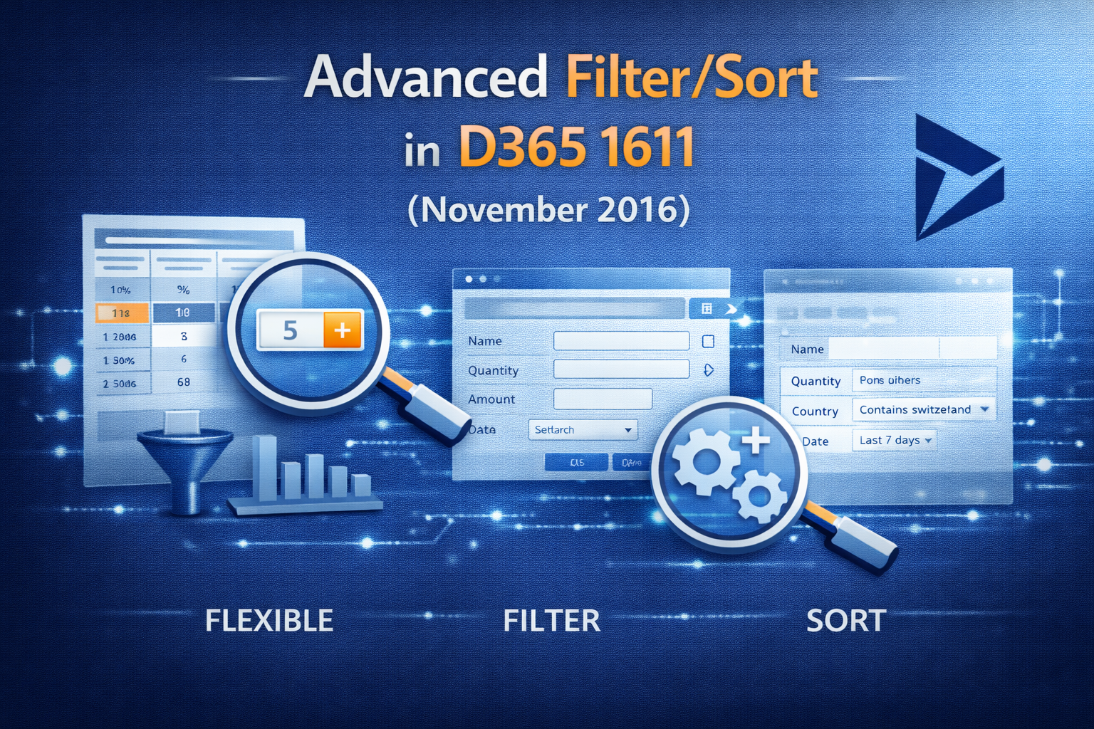 Advanced Filter/Sort in D365 1611 (November 2016)