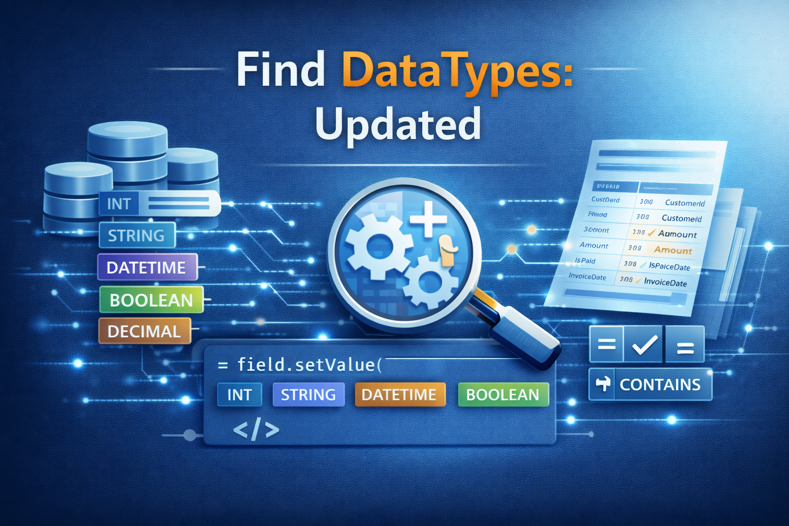 Find Datatypes (updated)